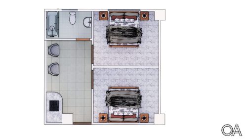 2 Bed Apartment Plan 450 sqft.png
